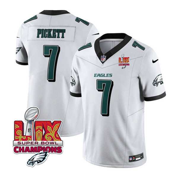 Men & Women & Youth Philadelphia Eagles #7 Kenny Pickett White 2025 Eagles Logo Super Bowl LIX Patch New F.U.S.E. Vapor Limited Stitched Jersey Dzhi,We sell and wholesale Men & Women & Youth Philadelphia Eagles #7 Kenny Pickett White 2025 Eagles Logo Super Bowl LIX Patch New F.U.S.E. Vapor Limited Stitched Jersey Dzhi on line form chian!